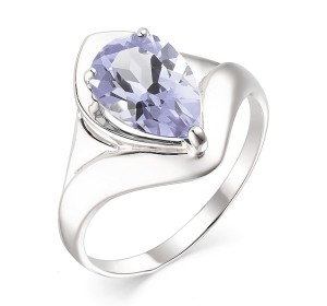 Серебряное кольцо с танзанитом