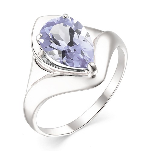 Серебряное кольцо с танзанитом