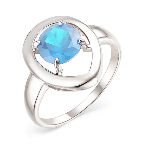 Серебряное кольцо с топазом