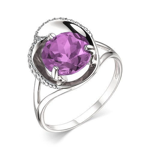 Серебряное кольцо с корундом