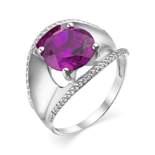 Серебряное кольцо с аметистом