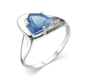 Серебряное кольцо с топазом