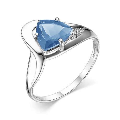 Серебряное кольцо с топазом