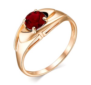 Золотое кольцо с гранатом