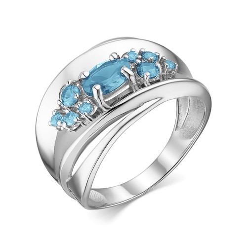 Серебряное кольцо с топазом