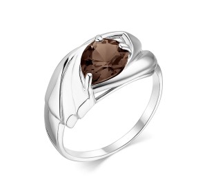 Серебряное кольцо с раух-топазом