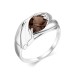 Серебряное кольцо с раух-топазом