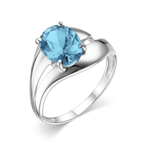 Серебряное кольцо с топазом