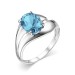 Серебряное кольцо с топазом