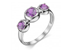 Серебряное кольцо с аметистом