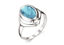 Серебряное кольцо с топазом