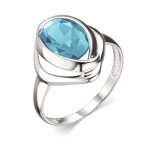 Серебряное кольцо с топазом