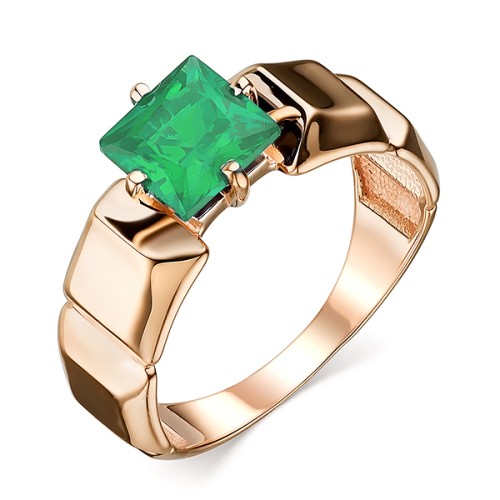 Золотое кольцо с хризопразом