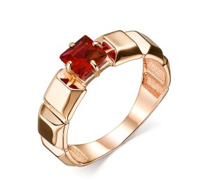 Золотое кольцо с гранатом