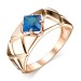 Золотое кольцо с лондон топазом