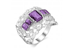 Серебряное кольцо с аметистом