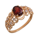 Золотое кольцо с гранатом