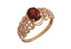 Золотое кольцо с гранатом
