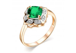 Золотое кольцо с хризопразом