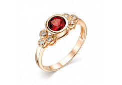 Золотое кольцо с гранатом