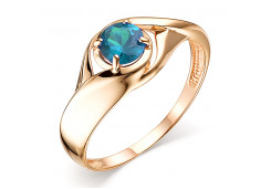 Золотое кольцо с лондон топазом