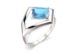 Серебряное кольцо с топазом