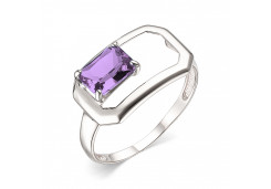 Серебряное кольцо с аметистом