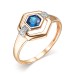 Золотое кольцо с лондон топазом