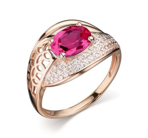 Золотое кольцо с топазом