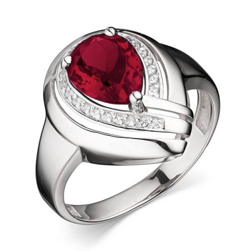 Серебряное кольцо с корундом