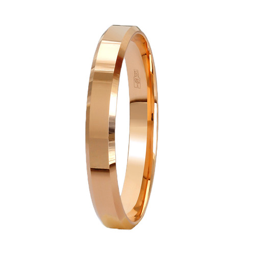 Золотое обручальное кольцо 