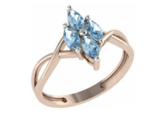 Золотое кольцо с топазом