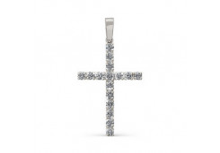 Серебряная подвеска с фианитом