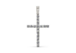 Серебряная подвеска с фианитом