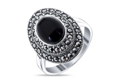 Серебряное кольцо с агатом