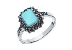 Серебряное кольцо с бирюзой