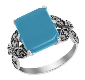 Серебряное кольцо с бирюзой