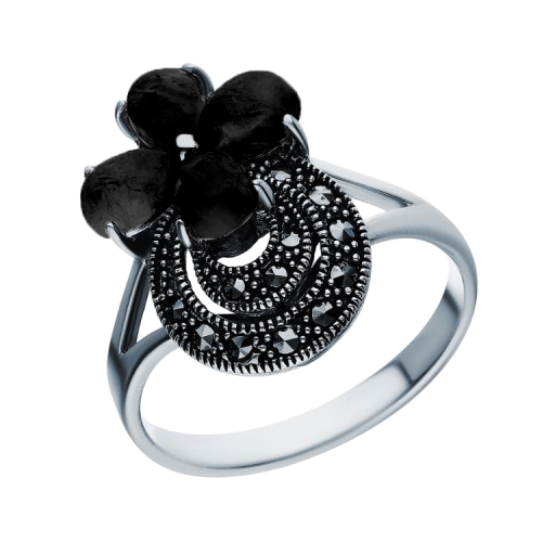 Серебряное кольцо с агатом