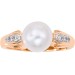 Золотое кольцо с жемчугом