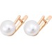 Золотые cерьги с жемчугом