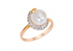 Золотое кольцо с жемчугом