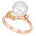 Золотое кольцо с жемчугом