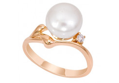 Золотое кольцо с жемчугом