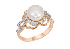 Золотое кольцо с жемчугом
