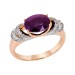 Золотое кольцо с аметистом