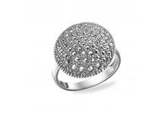 Серебряное кольцо с марказитом