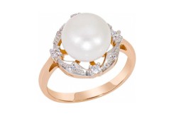 Золотое кольцо с жемчугом