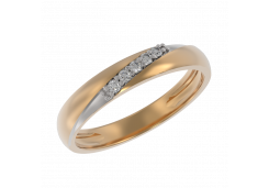 Золотое кольцо с бриллиантом