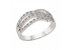 Серебряное кольцо с фианитом