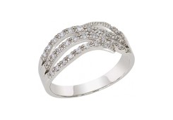Серебряное кольцо с фианитом
